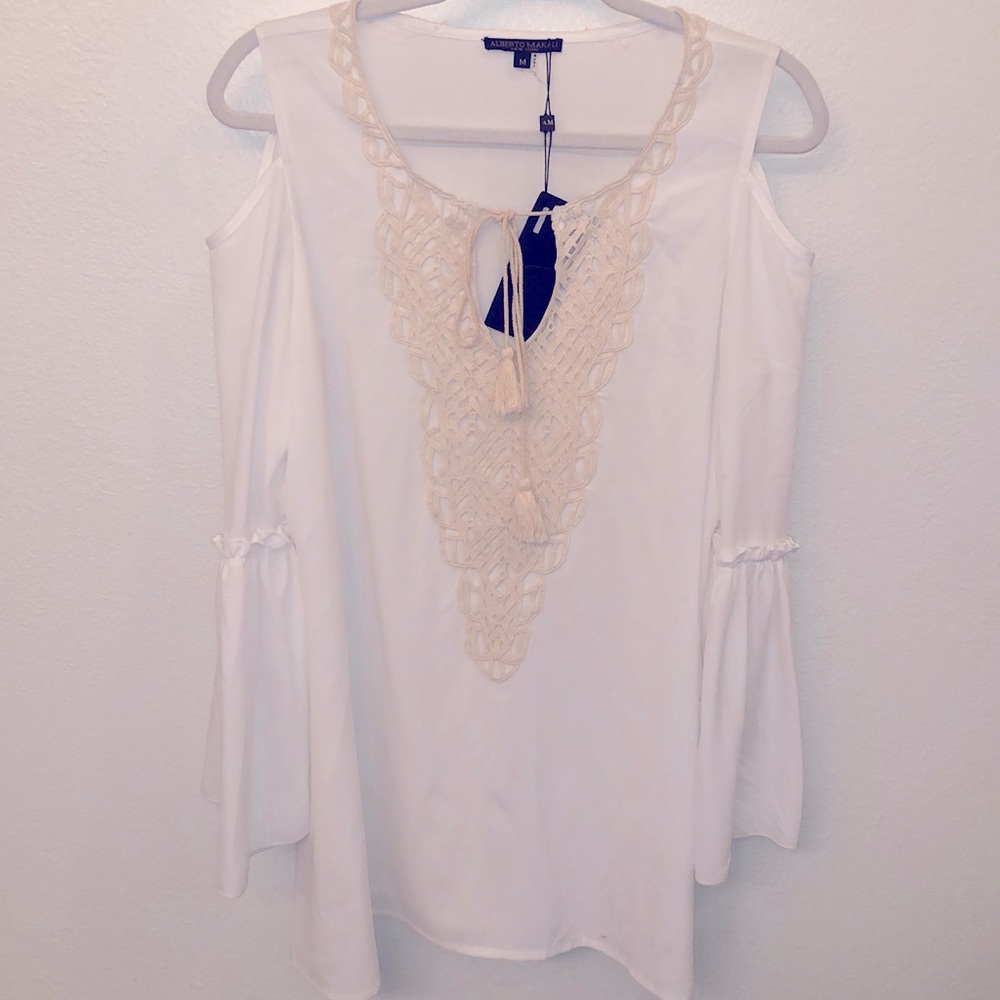 NWT Alberto Makali New York Bohemian Blouse Size M